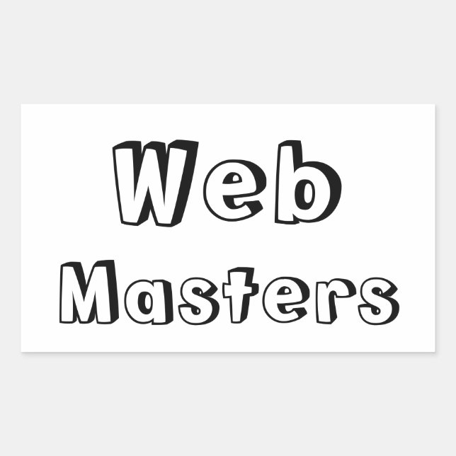 Adesivo WebMasters Rechteckiger Aufkleber (Vorderseite)