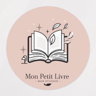 Adesivos redondos Mon Petit Livre Etiketten