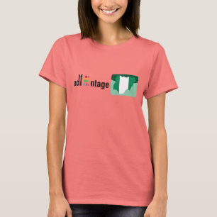 Adfantage Nigeria Logo u. Flagge T-Shirt