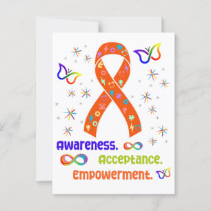 ADHD Advocacy Ribbon Postkarte