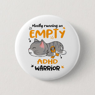 ADHD Awareness Month Ribbon Geschenke Button