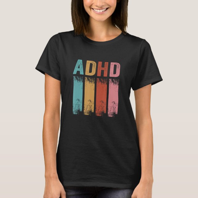 Adhd Awareness Vintag Adhd Mama Kinder T-Shirt (Vorderseite)