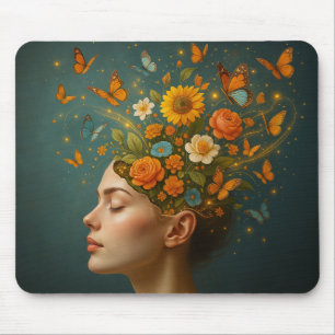ADHD Bloral Mind Bloom Butterfly Maus Pad Mousepad