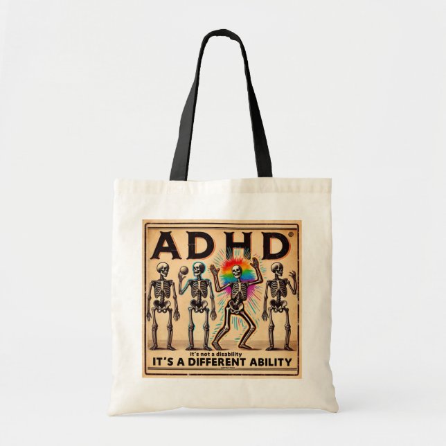 Adhd Burnout Club Tragetasche (Vorne)