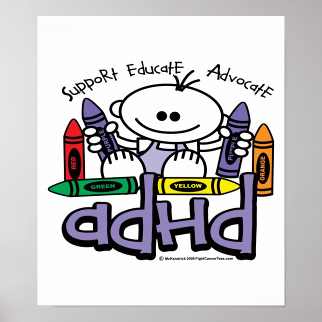 ADHD CRAYONS POSTER (Vorne)