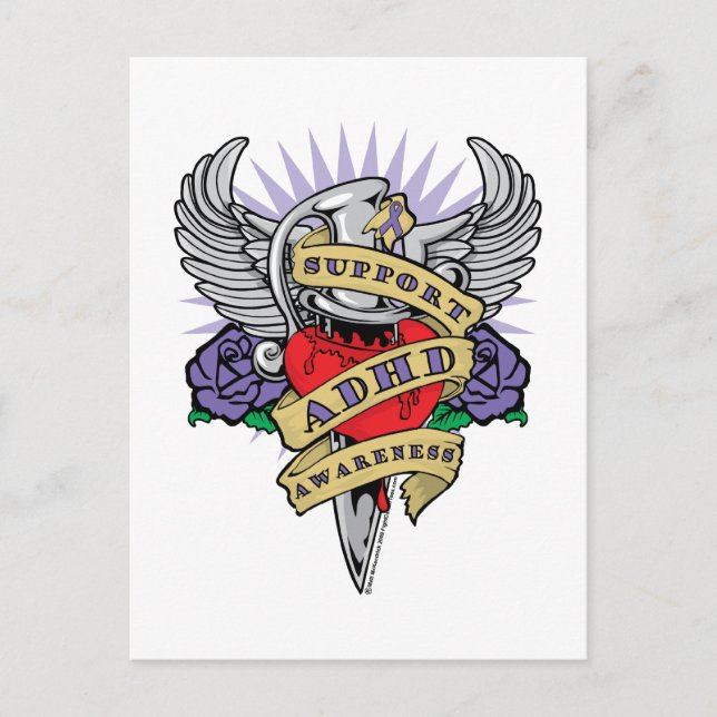 ADHD Dagger Postkarte (Vorderseite)