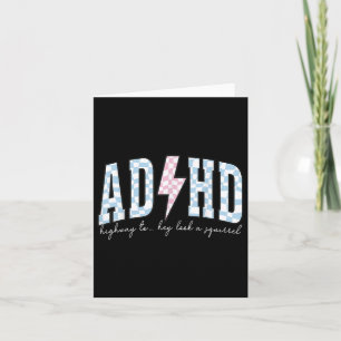 Adhd Funny Mental Health Überstimuliert Bewusstsei Karte