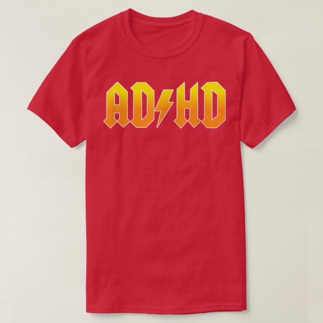 ADHD Funny Rocker T-Shirt (Design vorne)
