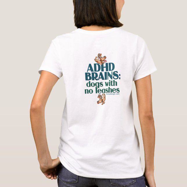 ADHD GEHIRNE (hinter) T-Shirt (Rückseite)