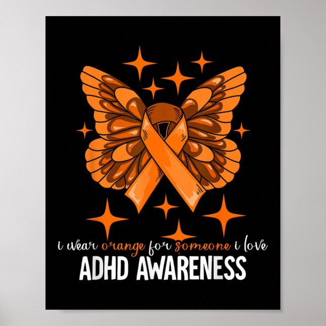 Adhd Geschenke UniKids Adhd Awareness - Black, Sma Poster (Vorne)