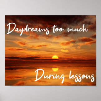 ADHD inspo Poster Daydream