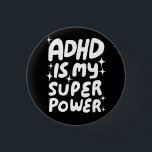 ADHD ist mein Superpower Fun Bubbleletters Black W Button<br><div class="desc">Handgefertigte Knopfkunst für Sie! Passen Sie mit Ihrem eigenen Text an oder ändern Sie die Farben. Karo meinen Shop für viel mehr Farben und Designs oder lass mir wissen,  wenn Sie etwas Sonderanfertigungen wollen!</div>