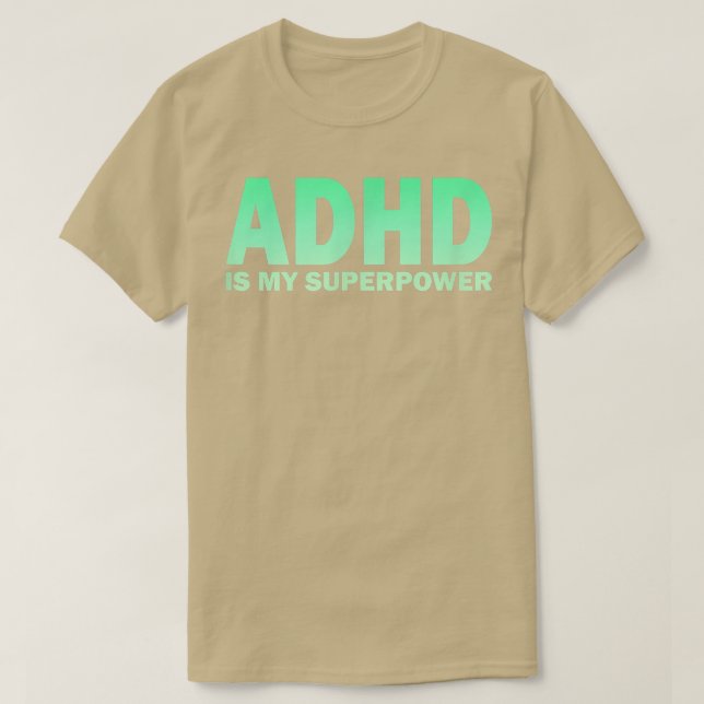 ADHD ist meine Superpower ADHD Awareness Serotonin T-Shirt (Design vorne)