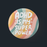 ADHD ist meine Superpower Fun Bubble Letters bunt Button<br><div class="desc">Handgefertigte Knopfkunst für Sie! Passen Sie mit Ihrem eigenen Text an oder ändern Sie die Farben. Karo meinen Shop für viel mehr Farben und Designs oder lass mir wissen,  wenn Sie etwas Sonderanfertigungen wollen!</div>