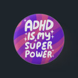 ADHD ist meine Superpower Fun Bubble Letters bunt Button<br><div class="desc">Handgefertigte Knopfkunst für Sie! Passen Sie mit Ihrem eigenen Text an oder ändern Sie die Farben. Karo meinen Shop für viel mehr Farben und Designs oder lass mir wissen,  wenn Sie etwas Sonderanfertigungen wollen!</div>