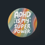 ADHD ist meine Superpower Fun Bubble Letters bunt Button<br><div class="desc">Handgefertigte Knopfkunst für Sie! Passen Sie mit Ihrem eigenen Text an oder ändern Sie die Farben. Karo meinen Shop für viel mehr Farben und Designs oder lass mir wissen, wenn Sie etwas Sonderanfertigungen wollen!</div>