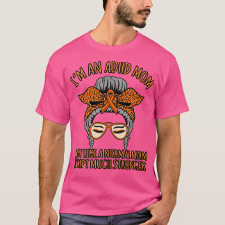 ADHD-Mama Behinderungsbewusstsein Orange Ribbon Gr T-Shirt