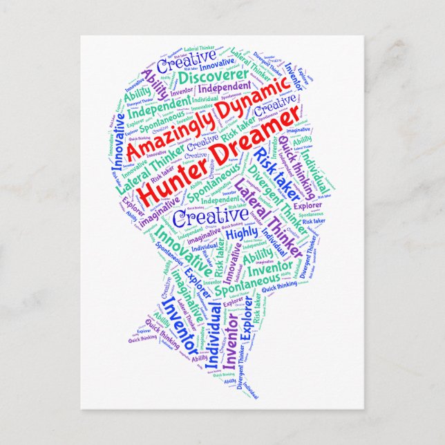 ADHD Motivierend kreative Postkarte Inspiration (Vorderseite)