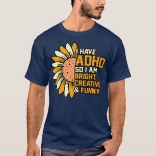 ADHD Orange Ribbon Behinderung Sensibilisierung fü T-Shirt