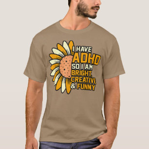 ADHD Orange Ribbon Behinderung Sensibilisierung fü T-Shirt