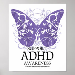 ADHD Schmetterling Poster
