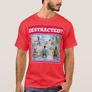 ADHD symptoms illustration what a classroom feels  T-Shirt