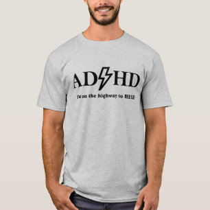 ADHD und Rock Musik. T-Shirt