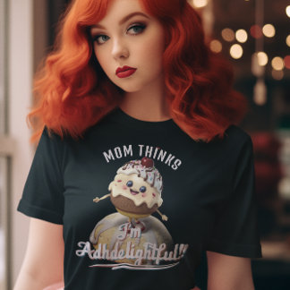 ADHDelightful Sundae: Personalisiert ADHD Kawaii T-Shirt