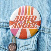 ADHS Angel Orange 70er Retro Psychische Gesundheit