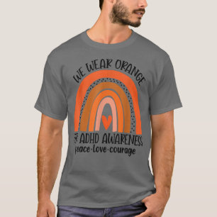 ADHS Bewusstsein im Oktober tragen wir Orange für T-Shirt