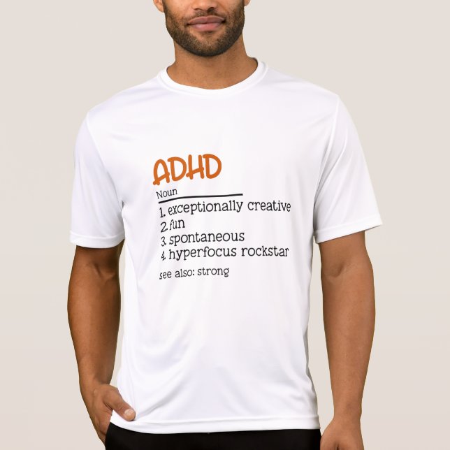 ADHS Definition Neuroversitätsbewusstsein T-Shirt (Vorderseite)