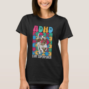 ADHS ist mein Superpower Hund liebt Puzzle für Kin T-Shirt