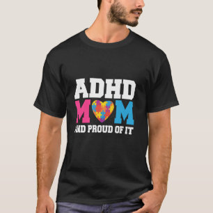ADHS Mama Awareness Ribbon Psychische Gesundheit N T-Shirt