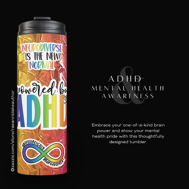 ADHS Mental Health Affirmative Thermal Tumbler Thermosbecher (Von Creator hochgeladen)
