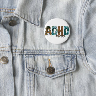 ADHS Natur Elemente Typografie Design Button