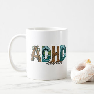 ADHS Natur Elemente Typografie Design Kaffeetasse