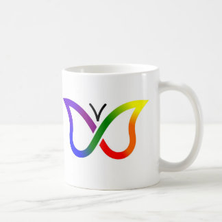 ADHS Neurodiversity Butterfly Tasse (weiß)