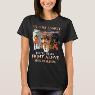 ADHS Wolf kämpft nie allein T-Shirt