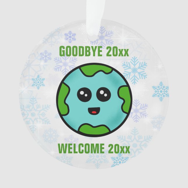 Adieu 2025 Bienvenue 2026 joli ornement de Noël (devant)