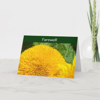 Adieu ! Cartes Good Bye Nous allons vous manquer !