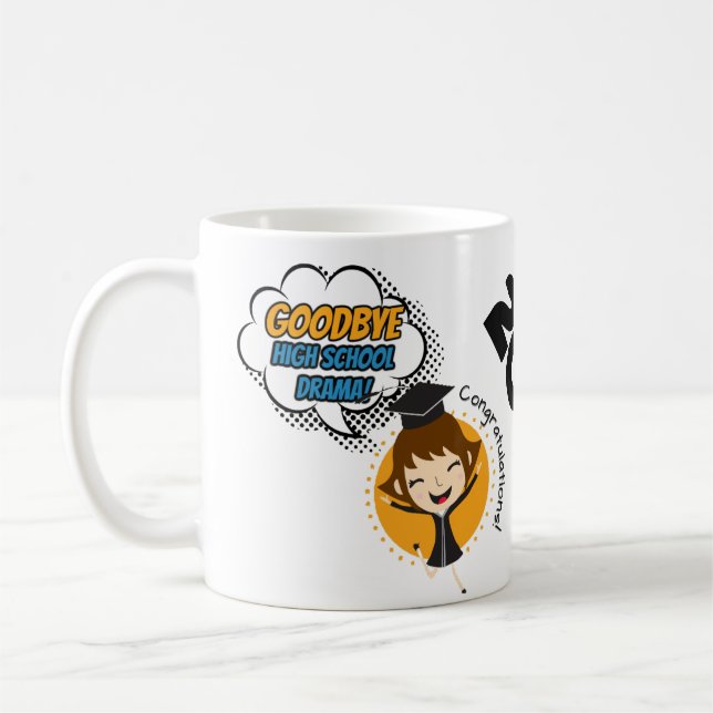 Adieu dramatique au lycée - Graduation Mug 2025 (Gauche)