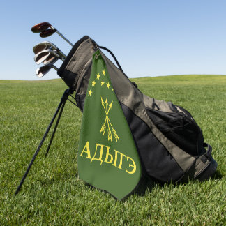 Adiga Flag Design for Circassian Cherkess - Adiga Golfhandtuch