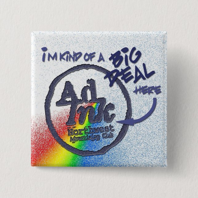 AdInk Sache-Knopf, Prisma-Art Button (Vorderseite)