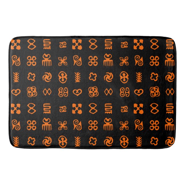Adinkra African Symbols Badematte (Vorderseite)