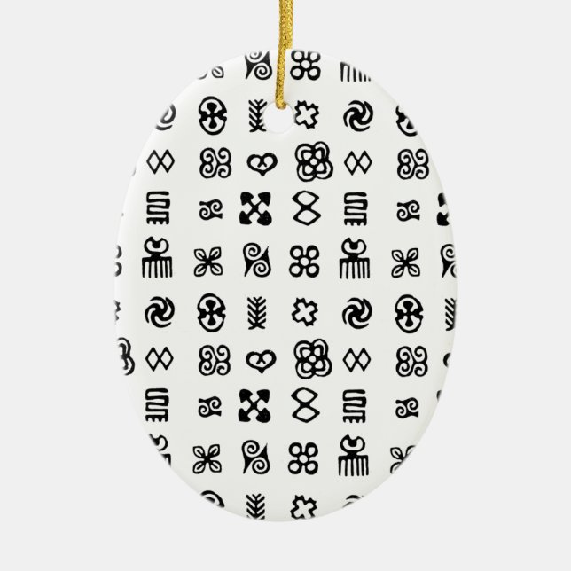Adinkra African Symbols Keramikornament (Vorne)