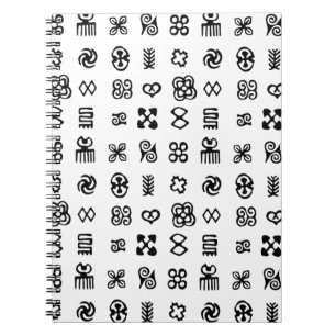 Adinkra African Symbols Notizblock