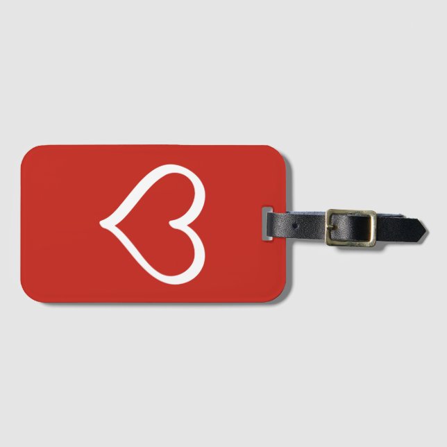 Adinkra (Patience) Gepäckanhänger (Vorderseite (Horizontal))