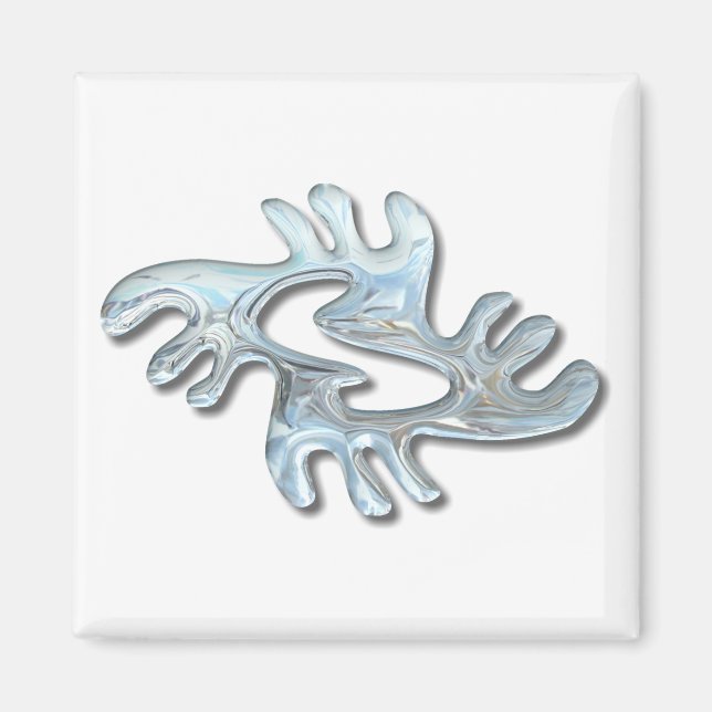 Adinkra-Peace-glass Magnet (Vorne)