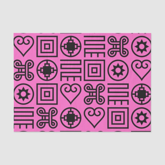 Adinkra Print Tissue Paper Seidenpapier (Vorderseite)