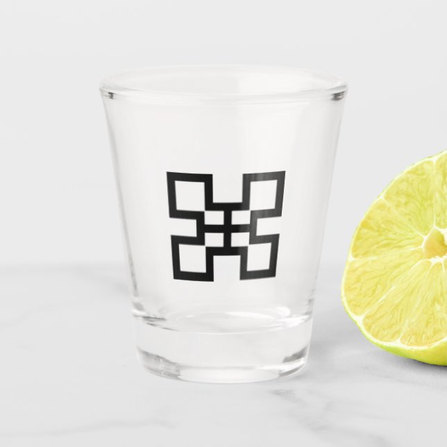 Adinkra Schnapsglas (Vorderseite)
